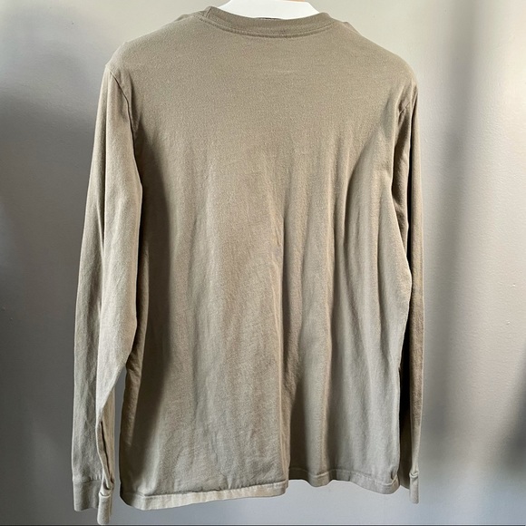 Olive Green Adidas Long Sleeve T-shirt - Picture 4 of 4